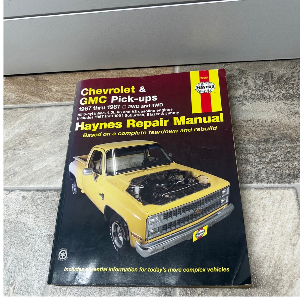 Haynes Repair Manual 24064 Chevrolet GMC Pickups 1967-1987 Suburban Blazer Jimmy